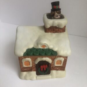 Chimney Sweep Moves In & Out Of Chimney To Wish You: Handcrafted Japan‎ 1980's